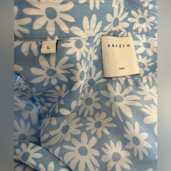 Sandro men’s long sleeve button up shirt. Size L. - Picture 3 of 7